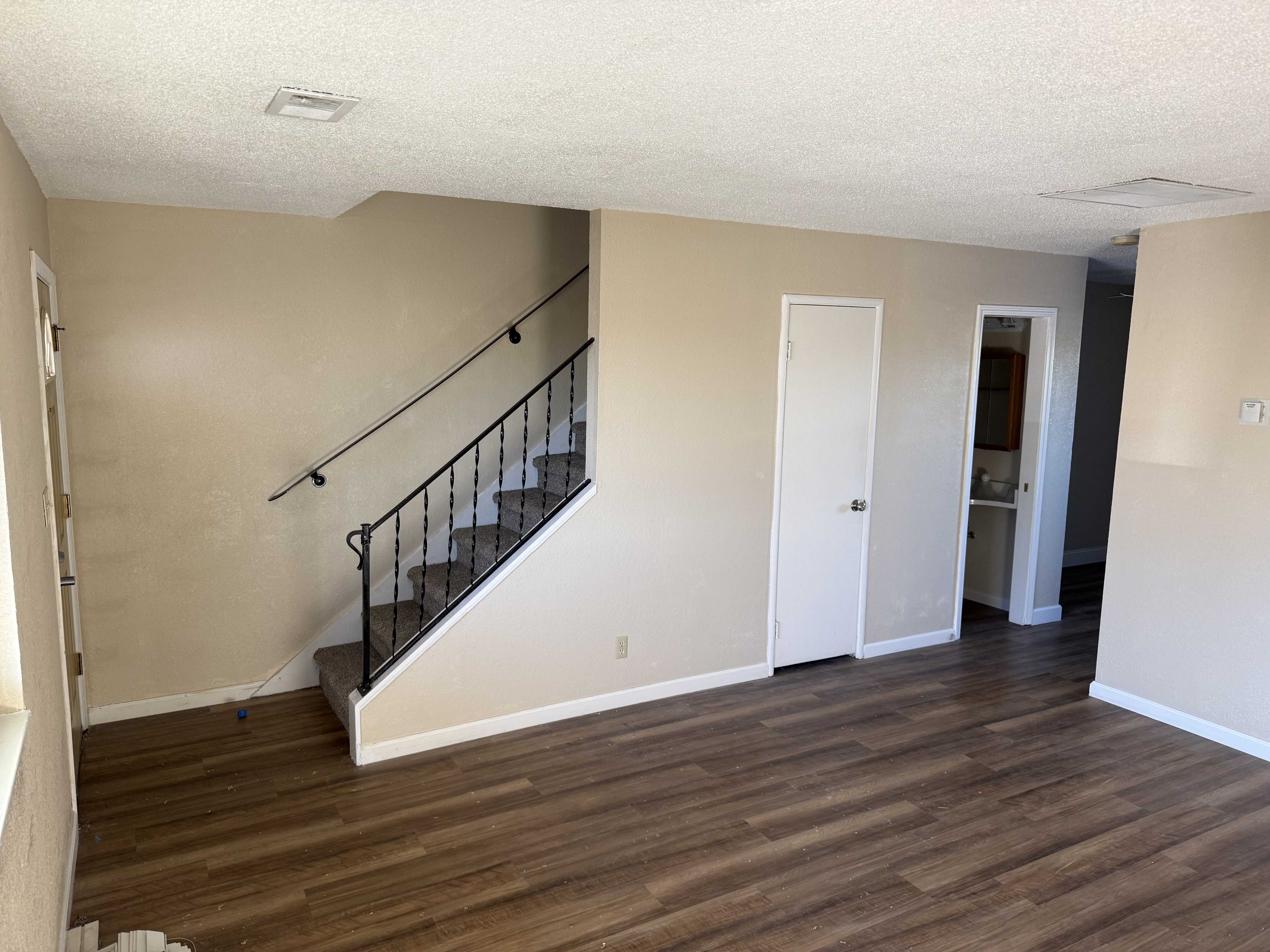 Living Room with Stairs